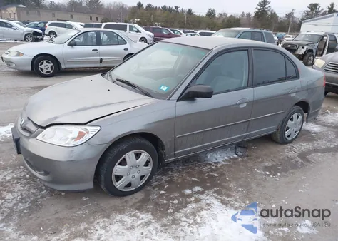 2004 Honda Civic Lx z USA, uszkodzony, nr VIN 2HGES16504H623145